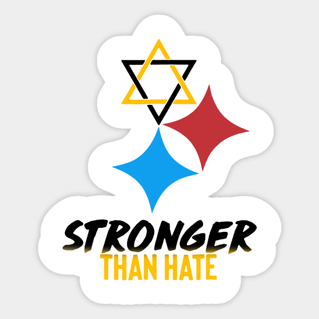 Stronger Than Hate Sticker by wawann